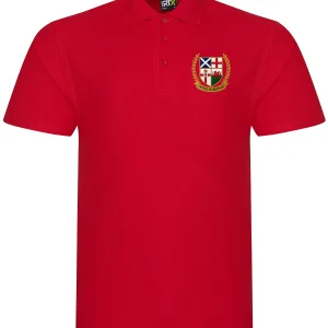 United In Britain Embroidered Polo Shirt – Red