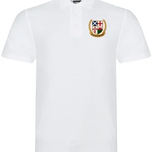 United In Britain Embroidered Polo Shirt – White